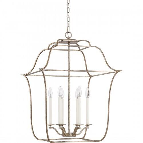 Quoizel GLY5206CS Gallery Foyer 6lt century silver leaf Pendant