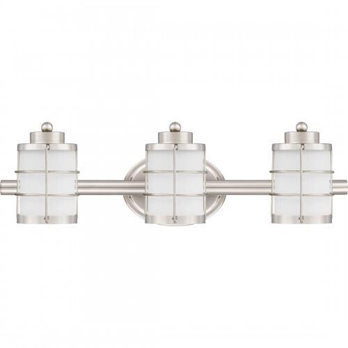 Quoizel HZT8623BN Hazlett Bath 3 light brushed nickel Bath Light