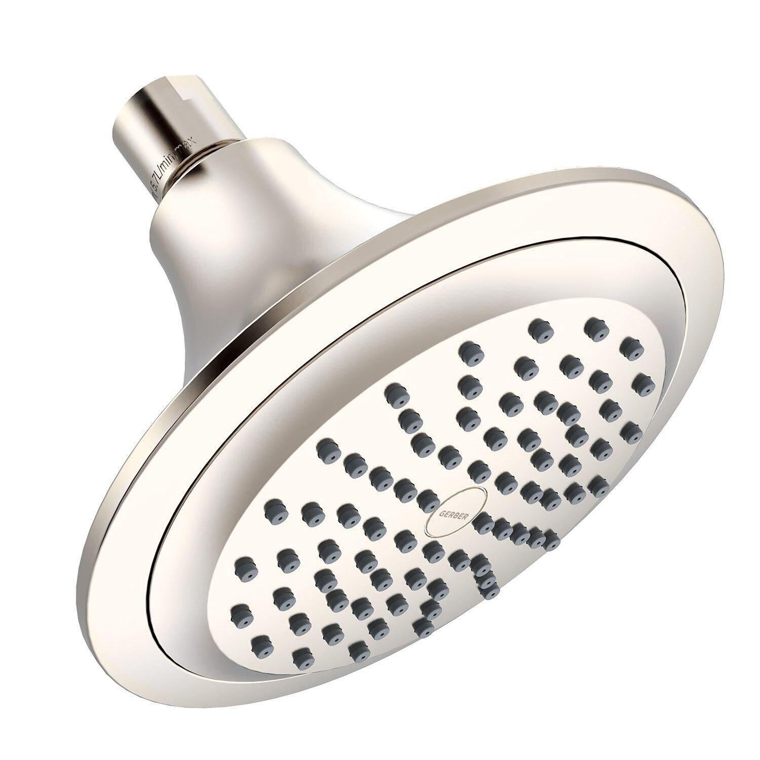 Gerber D460334BN Brushed Nickel Lemora Single Function Showerhead, 1.5GPM