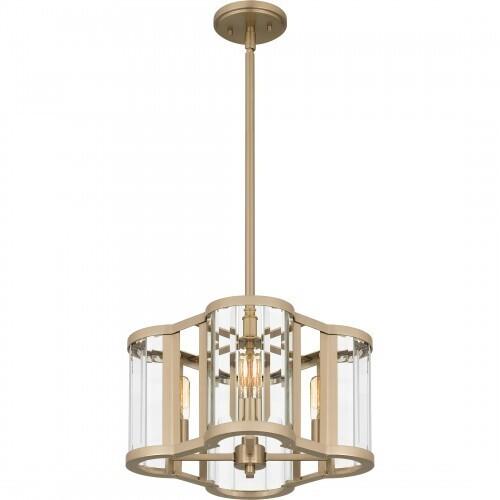 Quoizel QP6193BGD Quoizel Pendant Pendant 4 lights bronze gold Pendant
