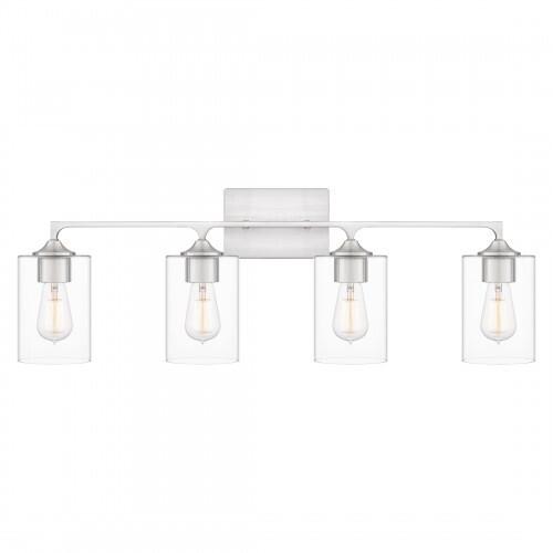 Quoizel PRC8633BN Prescott Bath 4 lights brushed nickel Bath Light