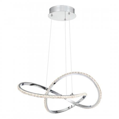 Quoizel PCRUM2818C Rumi Pendant led light polished chrome Pendant