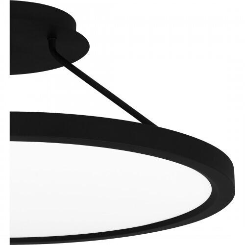 Quoizel OST1820EK Outskirts Semi flush led light earth black Semi-Flush Mount