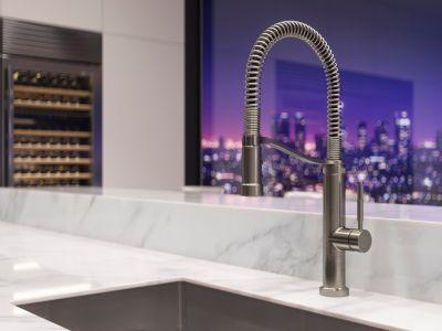 Pfister Stainless Steel Culinary Kitchen Faucet GT529-BRUS