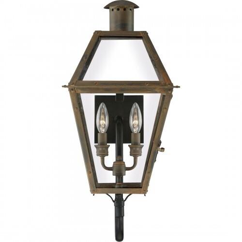 Quoizel RO8311IZ Rue De Royal Outdoor wall 2 light industrial bronze Outdoor Lantern