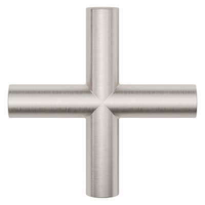 Pfister Brushed Nickel Single Cross Handle for Slide Bar Kit HHL-G16TNTK