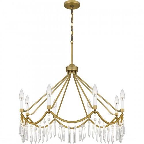 Quoizel AID5030AB Airedale Chandelier 8 lights aged brass Chandelier