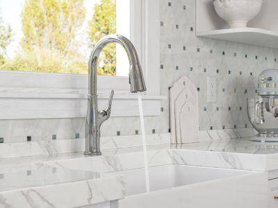 Pfister Polished Chrome 1-handle Pull-down Kitchen Faucet LG529-HGC