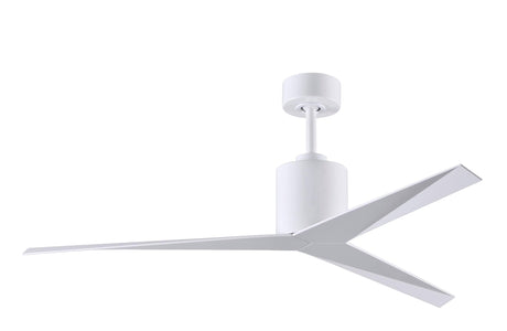 Matthews Fan EK-WH-WH Eliza 3-blade paddle fan in Gloss White finish with gloss white all-weather ABS blades. Optimized for wet locations.