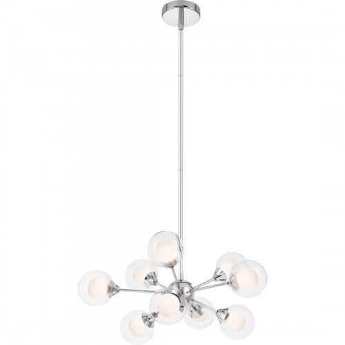 Quoizel PCSB5009C Spellbound 9 light chandelier chrome Chandelier