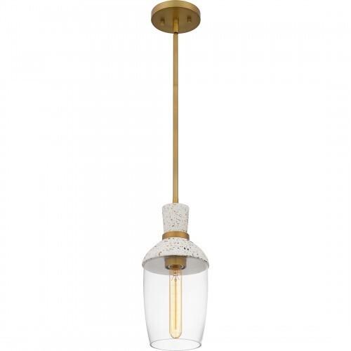 Quoizel QPP6189AB Quoizel Piccolo Pendant Mini pendant 1 light aged brass Mini Pendant