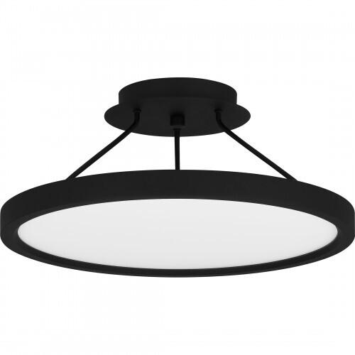 Quoizel OST1815EK Outskirts Semi flush led light earth black Semi-Flush Mount