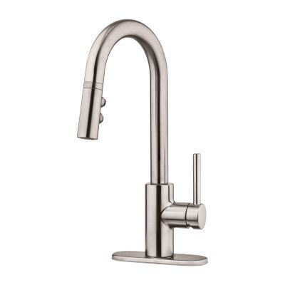 Stainless Steel Stellen 1-handle Pull Down Bar and Prep Faucet LG572-SAS