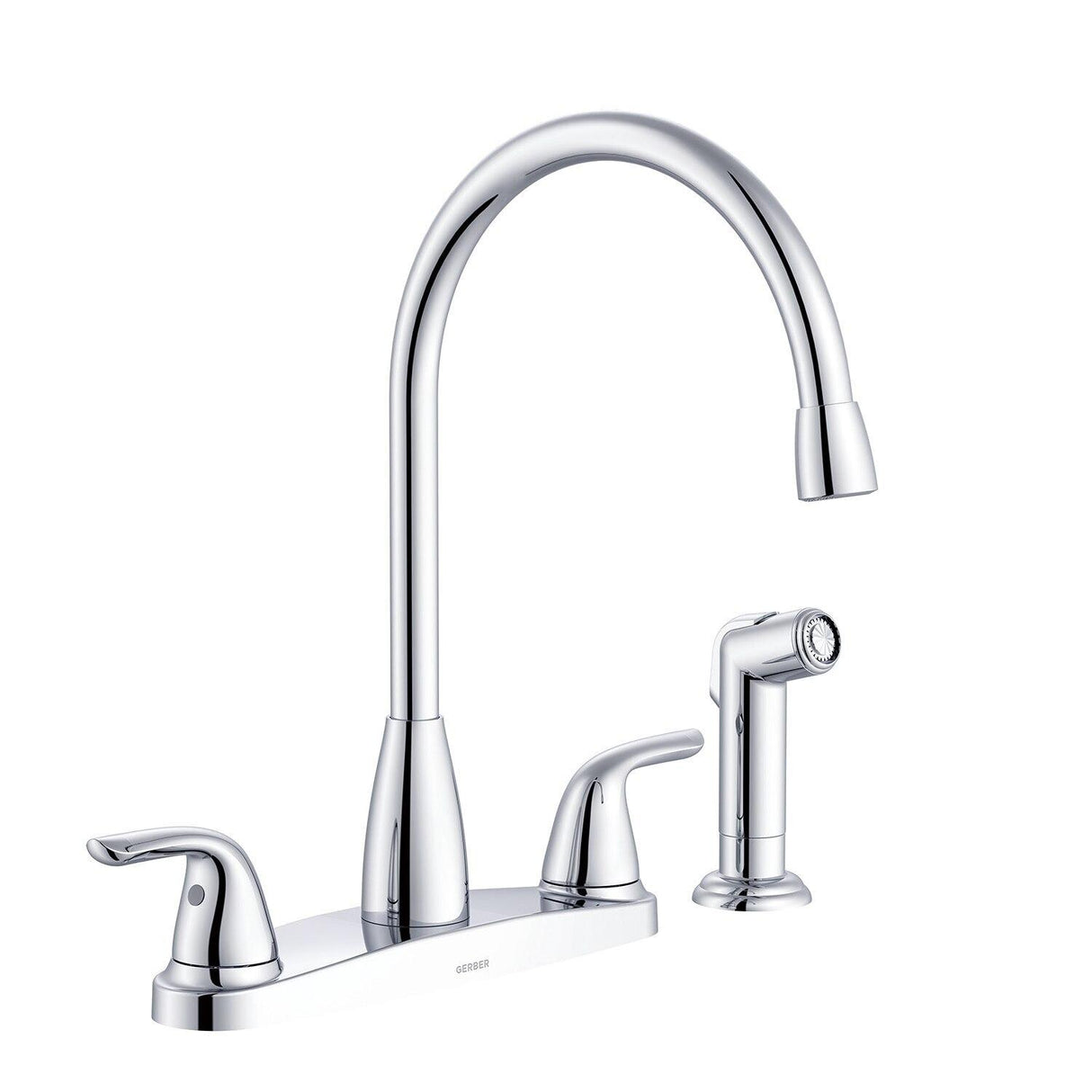 Gerber G0040167SS Viper Two Handle High Arc Kitchen Faucet W/sidespray - STAINLES...