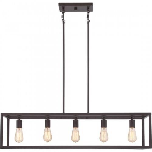 Quoizel NHR538WT New Harbor Island 5-light western bronze Island Light