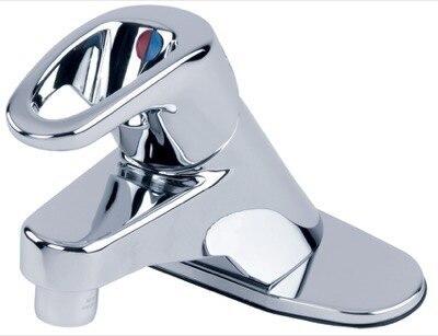 Gerber G0040500 Chrome Hardwater Single Handle Lavatory Faucet Less Drain 1....