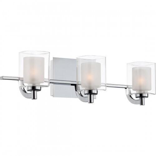 Quoizel KLT8603CLED Kolt Led bath fixture 3 light polished chrome Bath Light