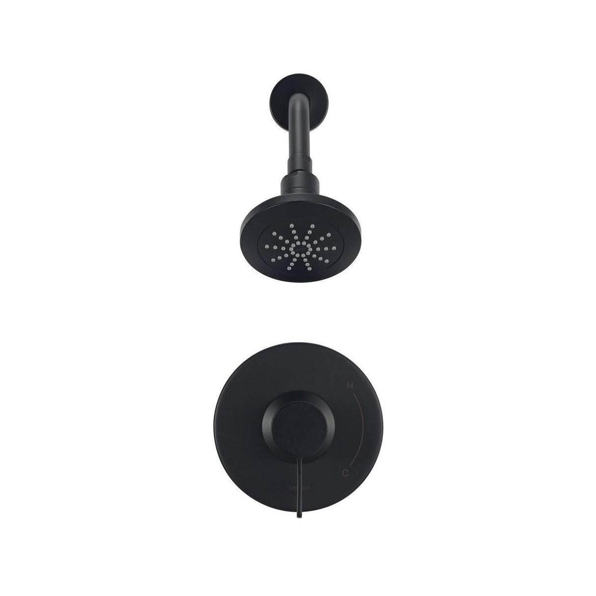 Gerber D512530BSTC Satin Black Amalfi Shower-only Trim Kit, 2.0GPM