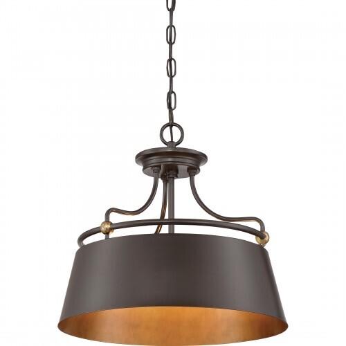 Quoizel FV2818WT Fairview Pendant western bronze 3lts Pendant