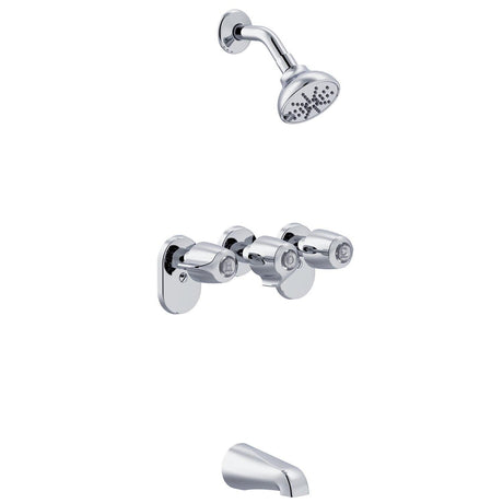Gerber G004803483 Chrome Classics Three Handle By-pass Valve Body Tub & SHOWER...