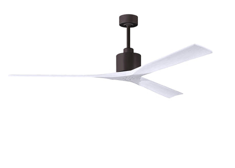 Matthews Fan NKXL-TB-MWH-72 Nan XL 6-speed ceiling fan in Matte White finish with 72” solid matte white wood blades
