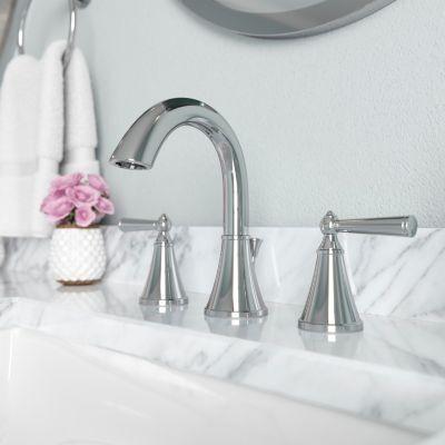 Pfister Polished Chrome Saxton Widespread Bath Faucet LG49-GL0C
