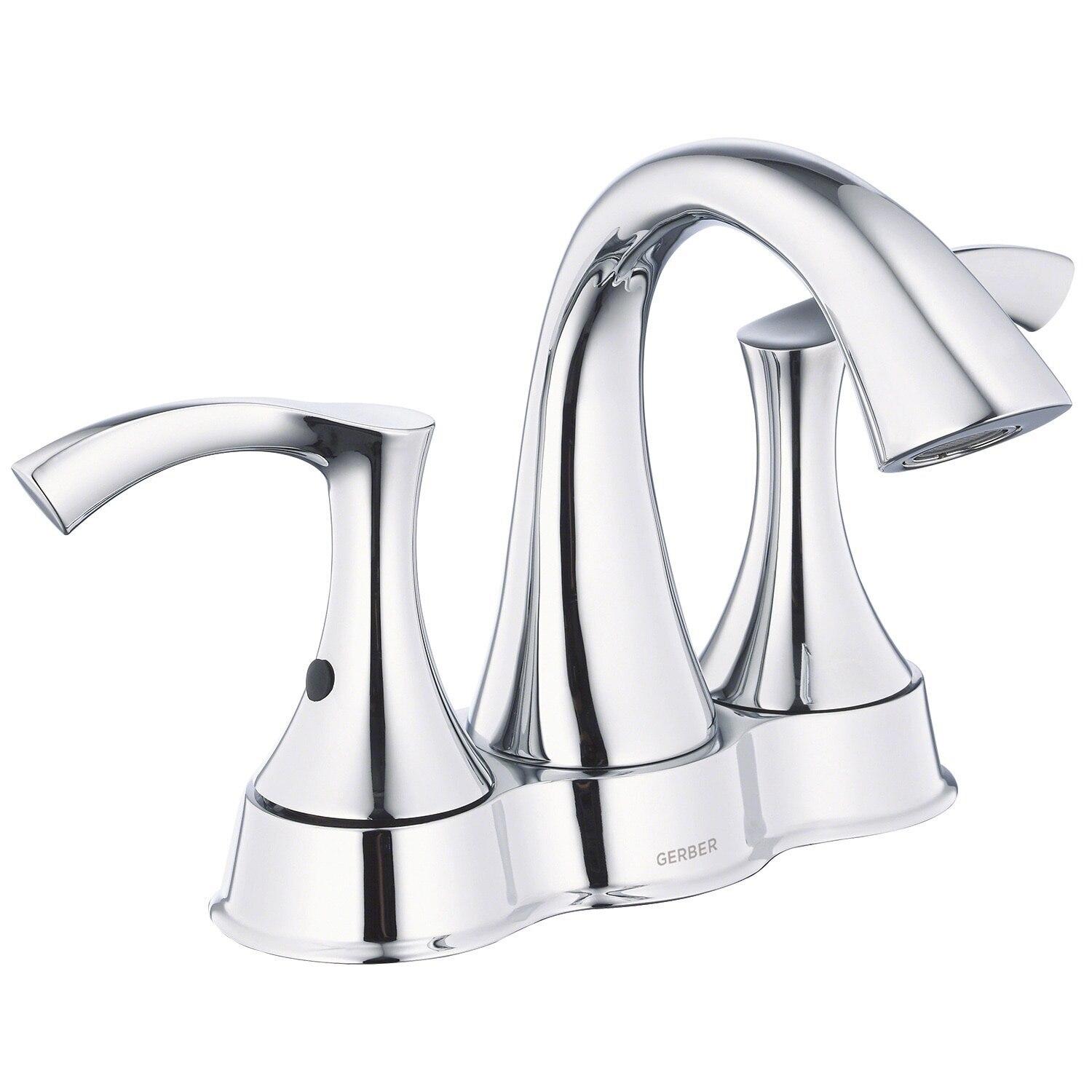 Gerber D301122BN Brushed Nickel Antioch Two Handle Centerset Lavatory Faucet