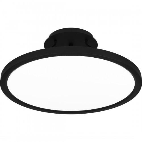 Quoizel OST1820EK Outskirts Semi flush led light earth black Semi-Flush Mount
