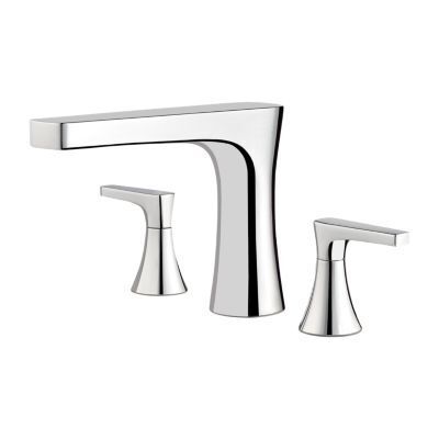 Pfister Polished Chrome Kelen 3-hole Roman Tub, Trim Only RT6-5MFC