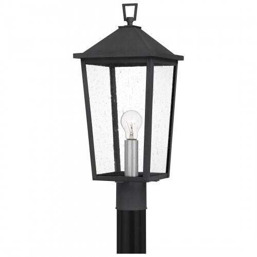 Quoizel STNL9009MB Stoneleigh Outdoor post 1 light mottled black Outdoor