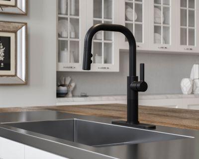 Pfister Matte Black 1-handle Pull-down Kitchen Faucet GT-529-MTB