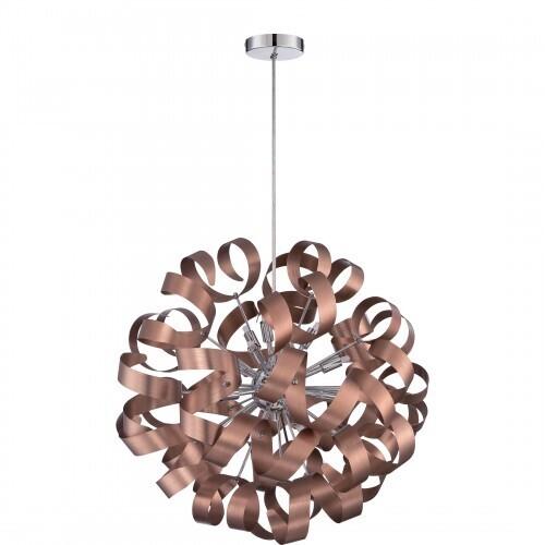 Quoizel RBN2823SG Ribbons Pendant satin copper 23"d Pendant