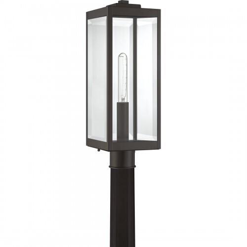 Quoizel WVR9007WT Westover Outdoor post 1 light western bronze Outdoor Lantern