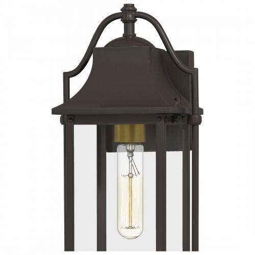 Quoizel MAN8407WT Manning Outdoor wall 1 light western bronze Outdoor