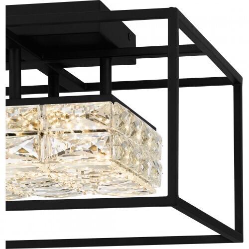 Quoizel PCDZ1716MBK Dazzle Semiflush led light matte black Semi-Flush Mount