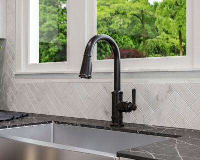 Pfister Tuscan Bronze 1-handle Pull-down Kitchen Faucet GT529-TDY