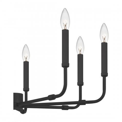 Quoizel ABR5028MBK Abner Chandelier 8 light matte black Chandelier