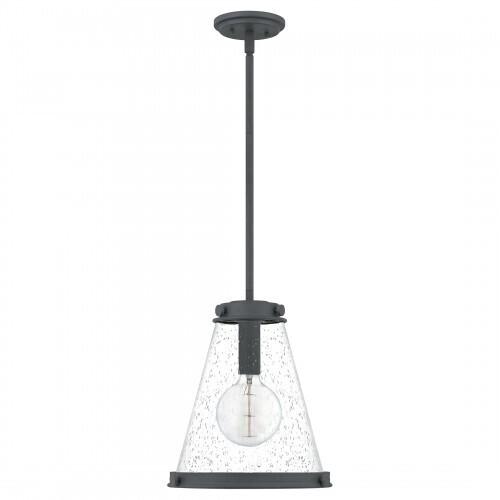 Quoizel QP5260MB Bristol Mini pendant 1 light mottle black Mini Pendant