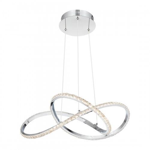 Quoizel PCRUM2818C Rumi Pendant led light polished chrome Pendant