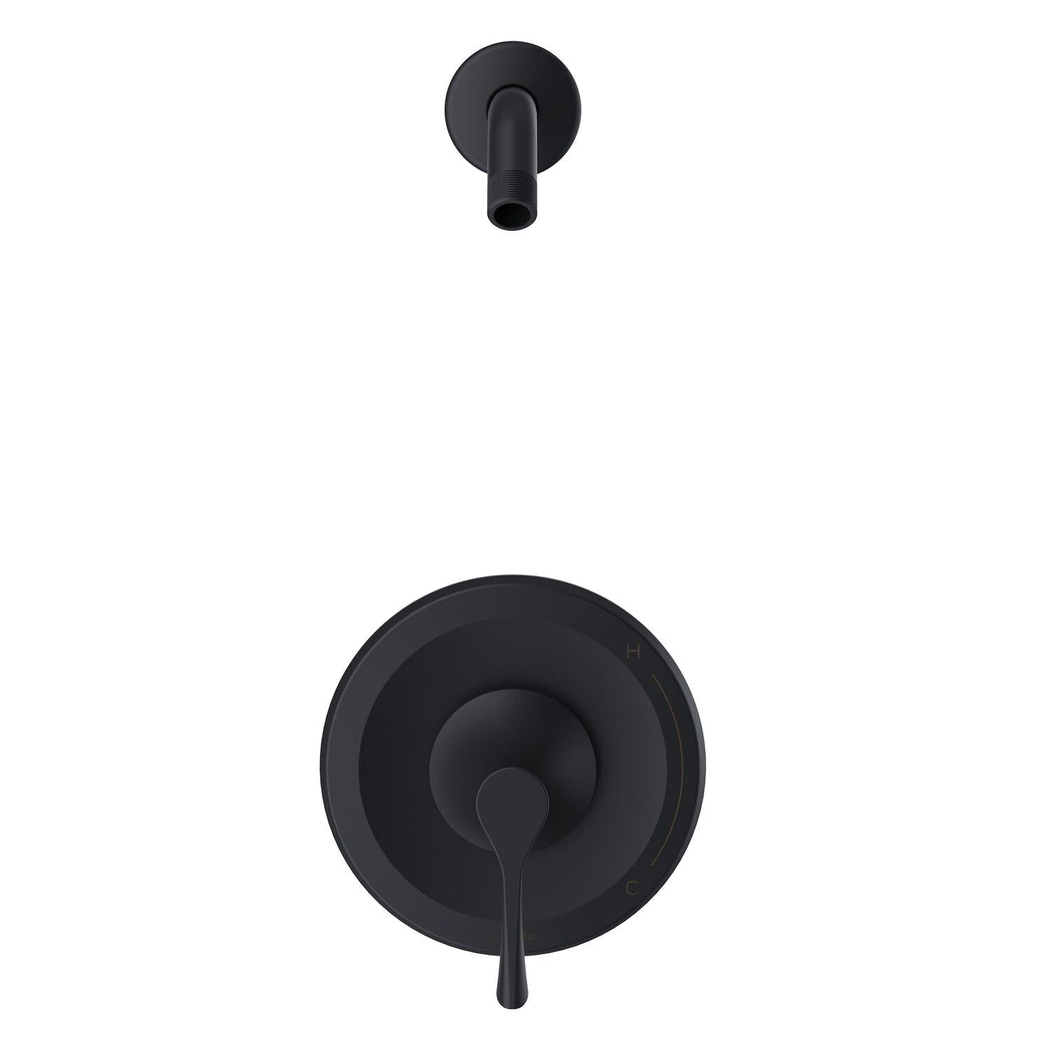 Gerber D510522LSBSTC Antioch Shower-only Trim Kit, Without Showerhead - Satin Black