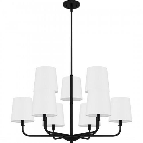 Quoizel GGR5032MBK Gallagher Chandelier 9 lights matte black Chandelier