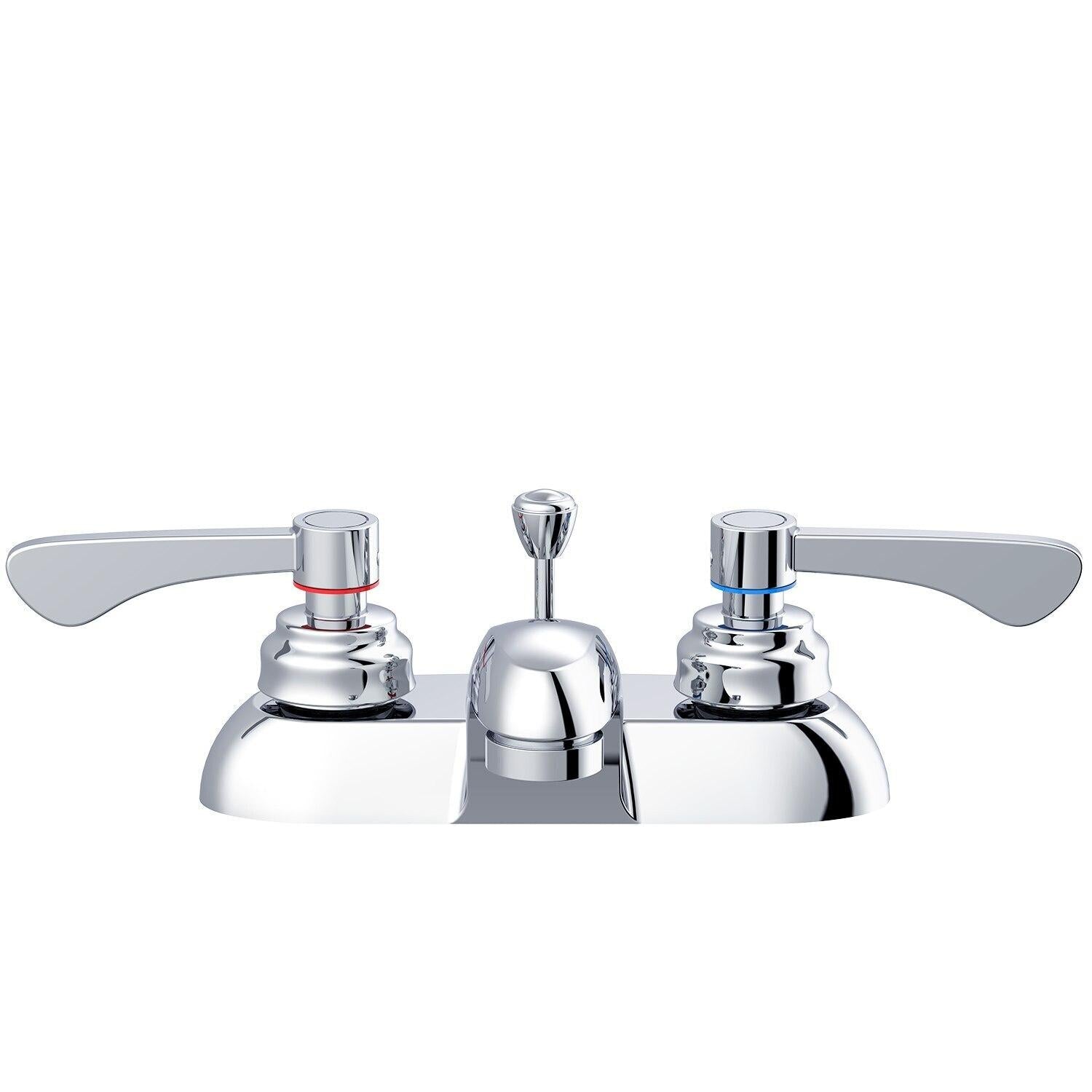 Gerber GC444551 Chrome Commercial Two Handle Centerset Lavatory Faucet W/ Metal POP...