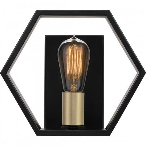 Quoizel BSK8701EK Bismarck 1 light wall sconce earth black Wall Sconce