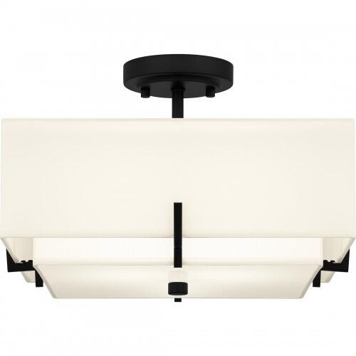 Quoizel QSF6178MBK Quoizel Semi-Flush Mount Semi flush 2 lights matte black Semi-Flush Mount