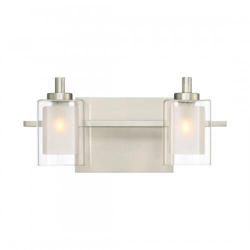 Quoizel KLT8602BNLED Kolt Led bath fixture 2 light brsh nikl Bath Light