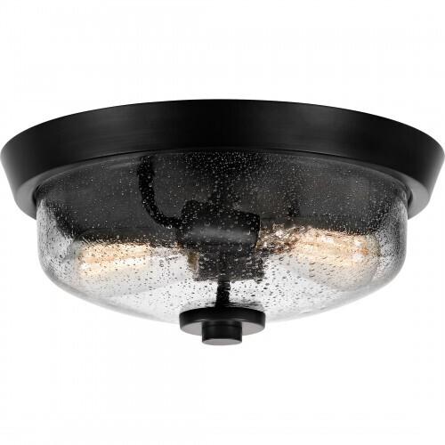 Quoizel QF3414EK Radius Flush mount 13"d earth black Flush Mount