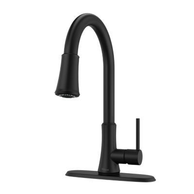 Pfister Matte Black 1-handle Pull-down Kitchen Faucet G529-PF2B