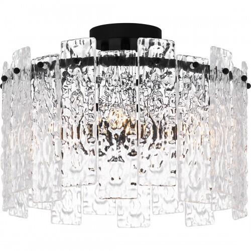 Quoizel PCCAS1716MBK Caspian Semi flush 4 lights matte black Semi-Flush Mount