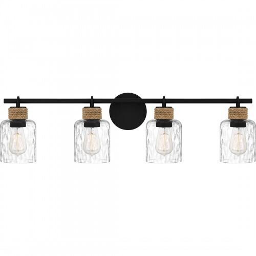 Quoizel BTC8634MBK Baltic Bath 4 lights matte black Bath Light