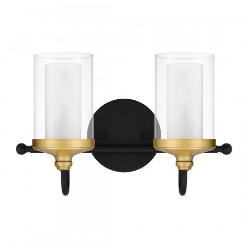 Quoizel ROW8615MBK Rowland Bath 2 lights matte black Bath